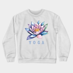 Yoga Lotus Flower Crewneck Sweatshirt